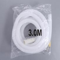 Plastic Washing Machine Inlet Pipe White Portable Faucet Extension Connector Hose with Pipe Clamp Flexible Water Inlet Hose 1m balta