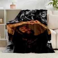1PC Musician's Heartfelt Expression Flannel Blanket Gift, Suitable for Both Men And Women, Soft Ideal for Beds And Sofa, Birthday Or Christmas Gift 75x90cm