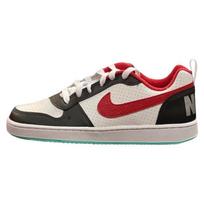 Nike Court Borough Low Black Red Mint Kids Sneakers White DQ5354-161 37.5