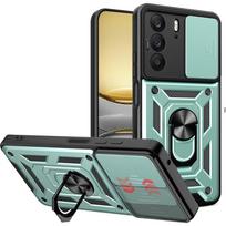 Šarvuotas dėklas Realme C75 4G, apsaugantis kamerą, su žiedu, magnetiniu laikikliu, Coque Fundas Realme C75 sidabras