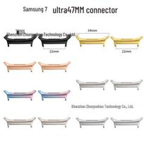 Stainless Steel Adapter for Samsung Watch Ultra/Ultra2 Connector Silver (Single)