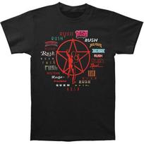Rush Evolution Of Logo T-shirt Black Men S234XL A207 Unisex T-Shirt L