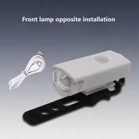 Bicycle Flashlight LED Bike Headlight Front Light Red Taillight Easy Install Zxd02 Waterproof Bright Cycling Light balta