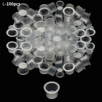 Large Medium Small Container Holder Stand Tattoo Ink Caps Pigment Cup Disposable Plastic Cups S-100pcs
