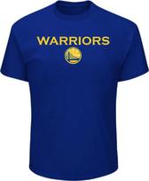 Golden State Warriors Mens Blue Put Back Short Sleeve Shirt XL