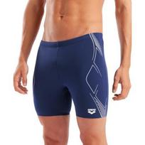 Plaukimo bridžai Graphic Swim Mid Jammer, tamsiai mėlyni-balti - 701