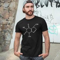 CAFFEINE MOLECULE T-Shirt (coffee tea chocolate drug chemistry dad mum hangover) S