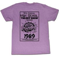Bill and Ted The Talent Show Purple Heather Adult T-Shirt L