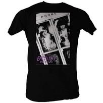 Bill and Ted Black and White Black Adult T-Shirt S
