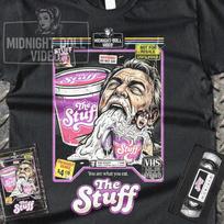 The Stuff (1985) Shirt - VHS Tribute Art - 80s Cult Horror Comedy Tee - Retro Sci-Fi 4XL