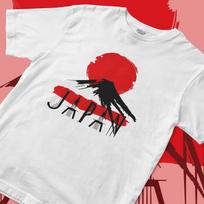 Mount Fuji T-Shirt | Japanese Red Sun Brush Art Tee S