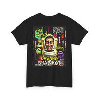 Dawning Brainrot graphic Tee | Retro Neon Horror Illustration M