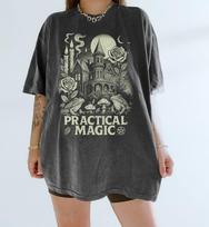 Praktinės magijos filmo vintažiniai marškinėliai: Unisex retro gatvės stiliaus raganų marškinėliai L