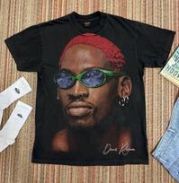 Dennis Rodman Grafinis Marškinėlis | Krepšinio Gatvės Stiliaus Marškinėlis | Retro Sportinis Marškinėlis | Y2K Stiliaus Perdyelis Marškinėlis 2XL brown