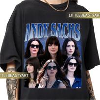Anne Hathaway as Andy Sachs retro 90s style vintage Rap Tee shirt 3XL
