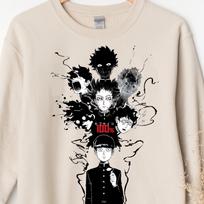 Unisex, Mob Psyhco 100 Sweater, PsychoHelmet Anime, Funny Shigeo Tired 100, Japanese Anime Otaku GIFT, Psycho Manga, Psyhco 100 Sweatshirt M