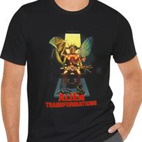 Alien Transformations T-Shirt Black Short Sleeve Movie Tee M