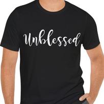 Unblessed T-Shirt Black Short Sleeve Tee L
