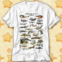 Crocodilians Of The World Alligator Crocodile Names List T-Shirt 459 S