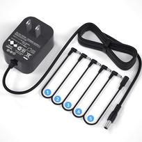 VHBW Effects Pedal Power 5 9V DC 1A Power Supply for Effects Pedals and Electric Guitars Power Supply, Channels, (1000mA), (5-Channel Supply)