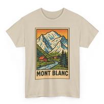 Mont Blanc T-Shirt: Retro Comic Alpine Peak Graphic Tee S
