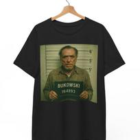 Charles Bukowski Mugshot T-Shirt: Funny Literary Humor Tee 2XL