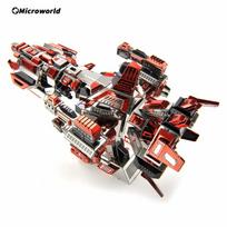 Microworld 3D Metal Puzzle Games Spaceship Spacecraft Model DIY Jigsaw Educational Toys Children Birthday Gift For Party Games