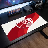 Bournemouth Football Print Large Mouse Pad, Anti-Slip Extended Gaming Desk Mat for Office Home 30cmx60cm（11.8x23.6inch）