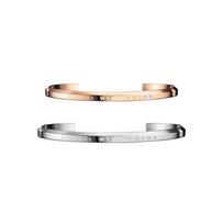 Daniel Wellington bracelet Set classic letter engraving, light luxury, rose gold & silver, open pair bracelet, alloy bracelet, same style C001C002 sidabras