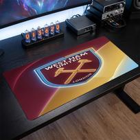 West Ham United Football Print Large Mouse Pad, Anti-Slip Extended Gaming Desk Mat for Office Home 30cmx60cm（11.8x23.6inch）