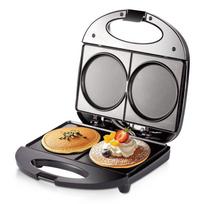 European Standard Non-Stick Waffle, Crepe, and Pancake Maker with Double-Sided Heating. European Standard