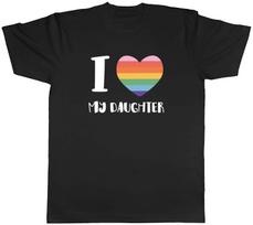 I Love My Son Rainbow Heart Mens T-Shirt Tee Gift Top M