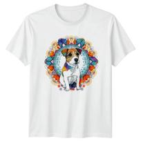 Jack Russell Terrier T-Shirt Dog Lover Mandala Art Gift For Him And Her XXXXL