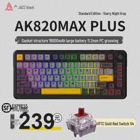 Ajazz AK820MAX Tri-Mode Gasket Hot-Swappable Mechanical Keyboard
