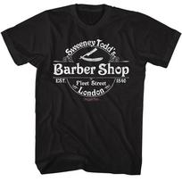 Sweeney Todd Movie Sweeney Todd's Barber Shop Fleet St London 1846 Men's T Shirt 3XL