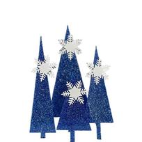 Twinkling Cake Topper Acrylic Party Favors Party Supplies  For Girls Baby Shower  Birthday Party blue-tree