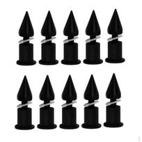 10 vnt. 5 mm universali motociklo priekinio stiklo varžtų rinkinys juoda
