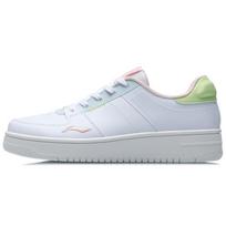 Li Ning Oneplay Slip Resistant Breathable Lightweight Low Top Skate Shoes Women Sneakers Green White AGCR190-3 35⅔ white