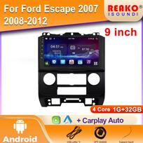 Android 2K Automobilio radijas Ford Escape 2007 2008-2012 Vaizdo multimedijos Bluetooth grotuvas Navigacija GPS 4G Carplay stereo 4 core 1GB+32GB carplay