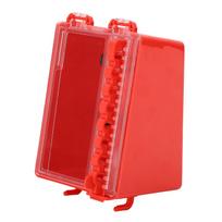 Lockout Tagout Box Portable Wall Mount Group Lock 8 Hole Key Station with Transparent Panel