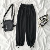KOSY Korean Style Joggers Women Summer Print Sweatpants High Waist Jogging Femme Fashion Sports Pants Casual Sweat Pants S