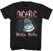 ACDC Hells Bells Cracked Bell Lightning Bolts Men's T Shirt Unisex T-Shirt L