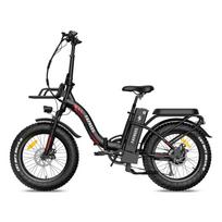 FAFREES F20 MAX Sulankstomas Miesto Komutavimo Elektrinis Dviratis 500W Variklis 160KM Nuotolis 150KG Kelias 20 Colių Storos Padangos E-Kalnų Dviratis juoda