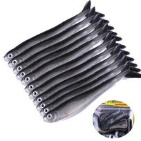 10 vnt / maišelis žvejybos minkštas masalas 7,5 cm voblerio dirbtinis masalas krevečių kvapas su druska guma Bass žvejybos masalas Crankbait Swimbait masalai 10pcs
