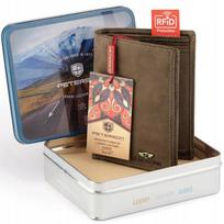 Timeless Men's Leather Wallet Without Rfid Closure - Peterson