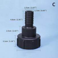 1/2  iki 2  vandens Ibc bako adapterio sodo žarnos adapterio čiaupo jungties montavimo įrankis C