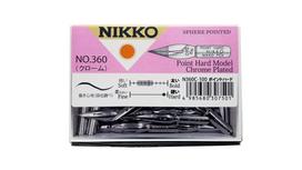 Tachikawa Pin Manufacturing Nikko Pen Nib N360 Point Hard 100 N360C100 Co., Ltd. Chrome, pieces,