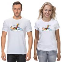 Asterix and obelix, Famous Characters Figure, Short Sleeve White-Black Men's / Women's T-Shirt F064 L
