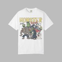 Monster Mash Halloween Monsters Horror Vintage Graphic Tee. 3XL