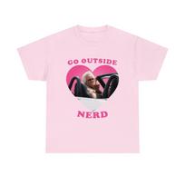 Walton Goggins Uncle Baby Billy Freeman Go outside nerd pink hearT-Shirt S